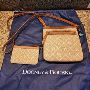Dooney & Bourke Letter Carrier Crossbody And Wristlet, NWOT